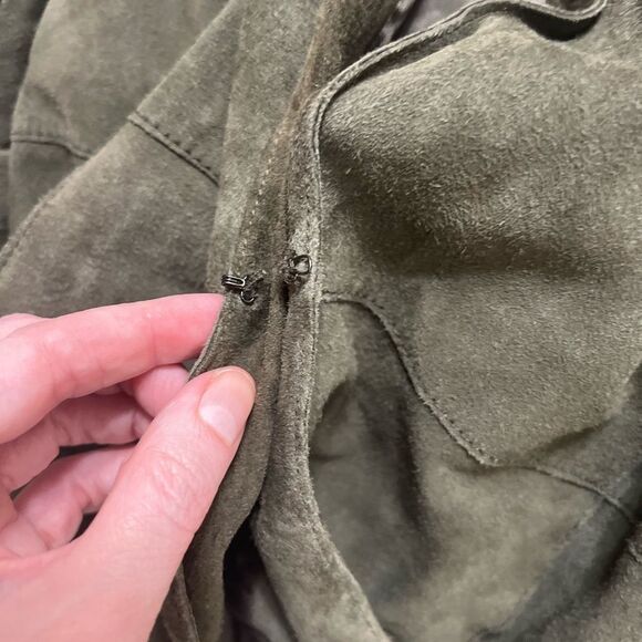 EILEEN FISHER Goat Suede Open Blazer
Jacket Green Large - Picture 13 of 16